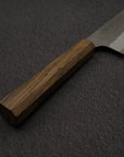 Nigara Aogami (Blue) Super Matt Migaki Tsuchime Finished Nakiri 180mm Black Chacate