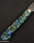 Nigara Anmon (暗紋) SG2 Raindrop Damascus Bunka 180mm Mother-of-Pearl Inlay Handle