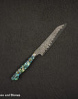 Nigara Anmon (暗紋) SG2 Raindrop Damascus K tip Petty 150mm Mother-of-Pearl Inlay Handle