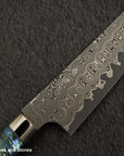 Nigara Anmon (暗紋) SG2 Raindrop Damascus K tip Petty 150mm Mother-of-Pearl Inlay Handle