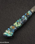 Nigara Anmon (暗紋) SG2 Raindrop Damascus K tip Petty 150mm Mother-of-Pearl Inlay Handle