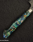 Nigara Anmon (暗紋) SG2 Raindrop Damascus K tip Petty 150mm Mother-of-Pearl Inlay Handle