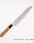 Nigara SG2 Matt Migaki Tsuchime Sujihiki 240mm