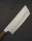 Nigara VG10 Damascus Tsuchime Nakiri 165mm