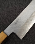 Nigara VG10 Damascus Tsuchime Gyuto 210mm Black Chacate Handle