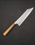 Nigara VG10 Damascus Tsuchime K-tip Gyuto 210mm Black Chacate Handle