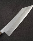 Nigara VG10 Damascus Tsuchime K-tip Gyuto 210mm Black Chacate Handle