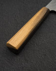 Nigara VG10 Damascus Tsuchime K-tip Gyuto 210mm Black Chacate Handle