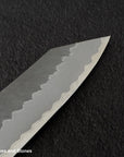 Nigara Aogami (Blue) Super Matt Migaki Tsuchime Finished Bunka 180mm Black Chacate