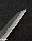 Nigara Aogami (Blue) Super Matt Migaki Tsuchime Finished K-tip Petty 150mm Black Chacate
