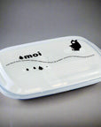 Moi Plastic Lunch Box Two Colors