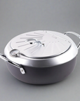 Yoshikawa Gogi Tempura Deep Frying Pot 24cm Carbon Steel