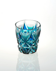 Satsuma Kiriko Two-tone Crystal Whisky Glass - Cut 213 (Three Colours)