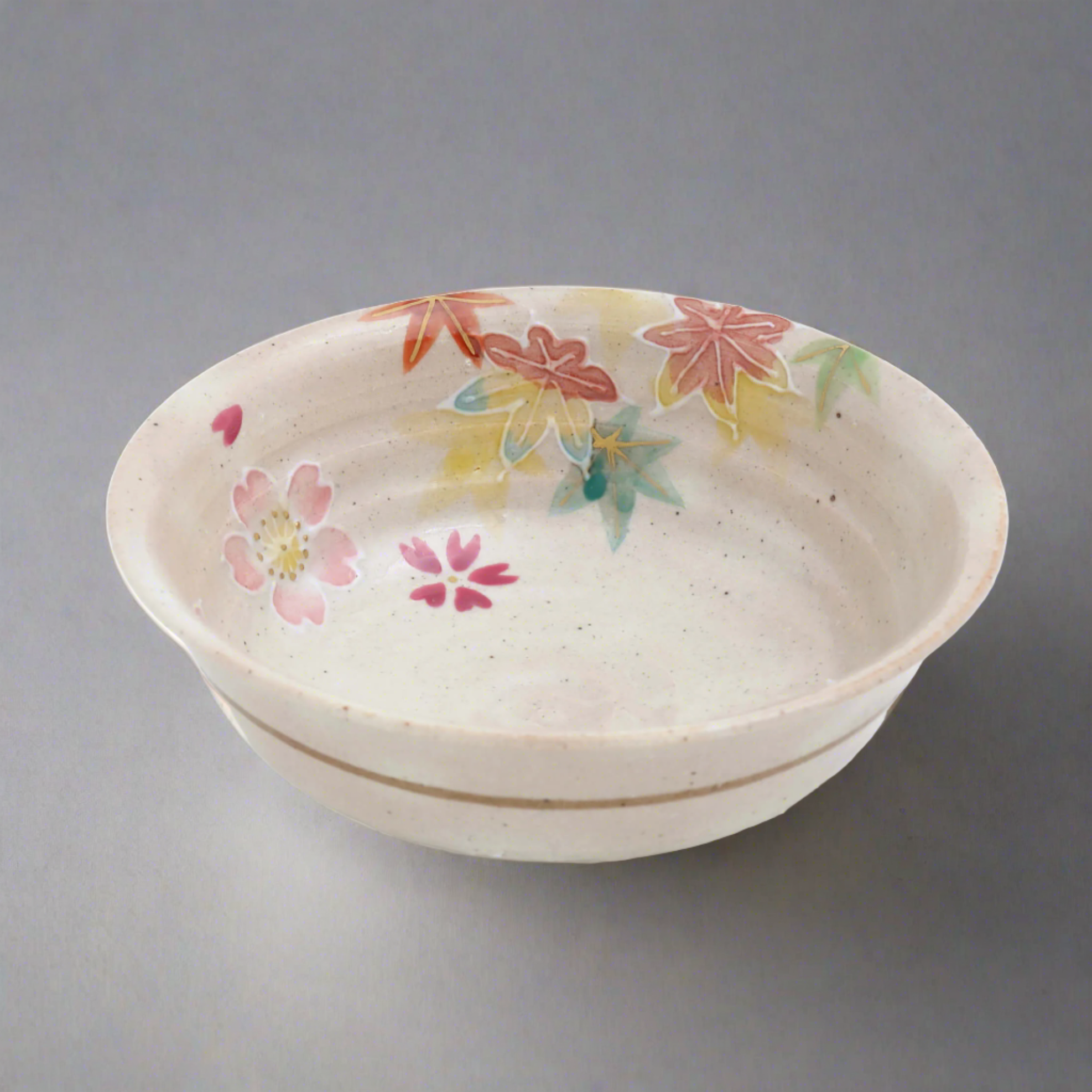 Asahido Unkin Shallow Bowl 14cm - Maple
