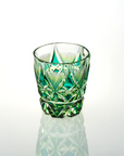 Satsuma Kiriko Two-tone Crystal Whisky Glass - Cut 213 (Three Colours)