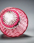 Yamada Glass Edo Kiriko Crystal Whisky Glass - Entsunagi 縁繋ぎ (Pink)