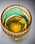 Yamada Glass Edo Kiriko Crystal Sake Glass - Mt Fuji 山下白雨 (Four Colours)