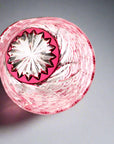 Yamada Glass Edo Kiriko Crystal Whisky Glass - Sazanami 漣 (Pink)