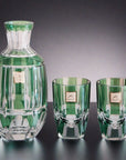 Kagami Edo Kiriko Sake Glass Set - Bamboo Stem 竹の膳