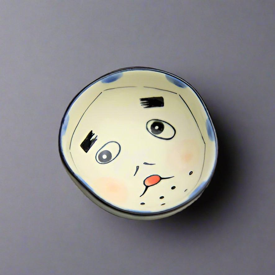 Mino-ware Okame Face Sake Set