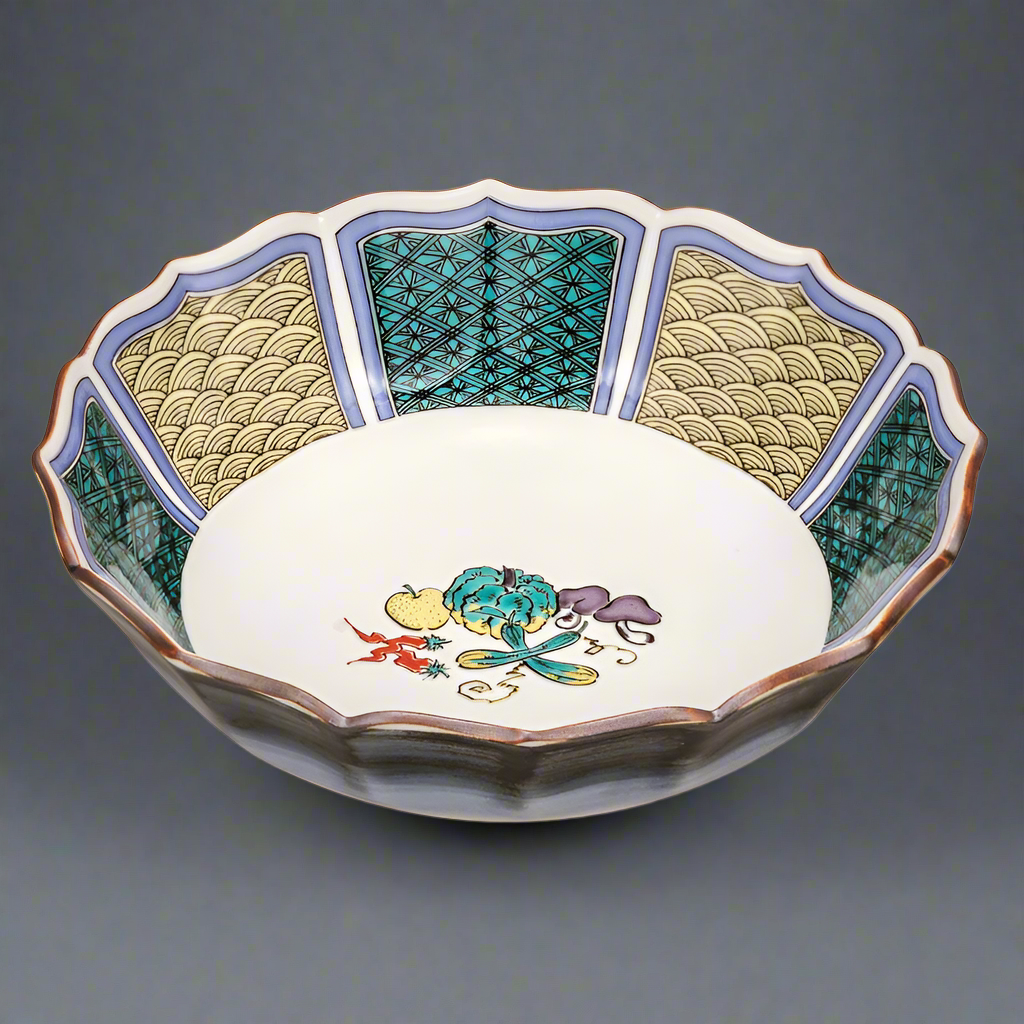 Kutani-ware Komon Vegetables Bowl