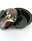 Banko-ware Reed Pattern Clay Pot with Compartments