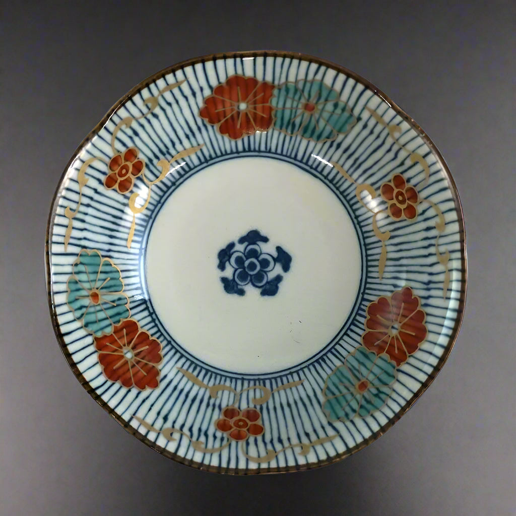 Mino-ware Florid Blooming Bowl Set