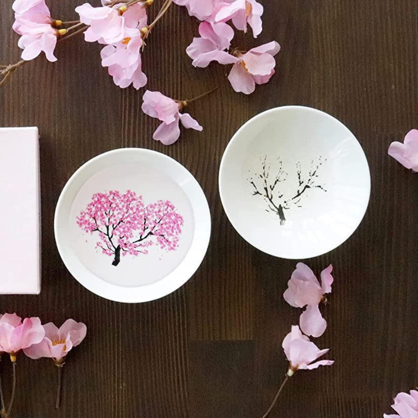 Shun Cherry Blossom Color Changing Sake Cup
