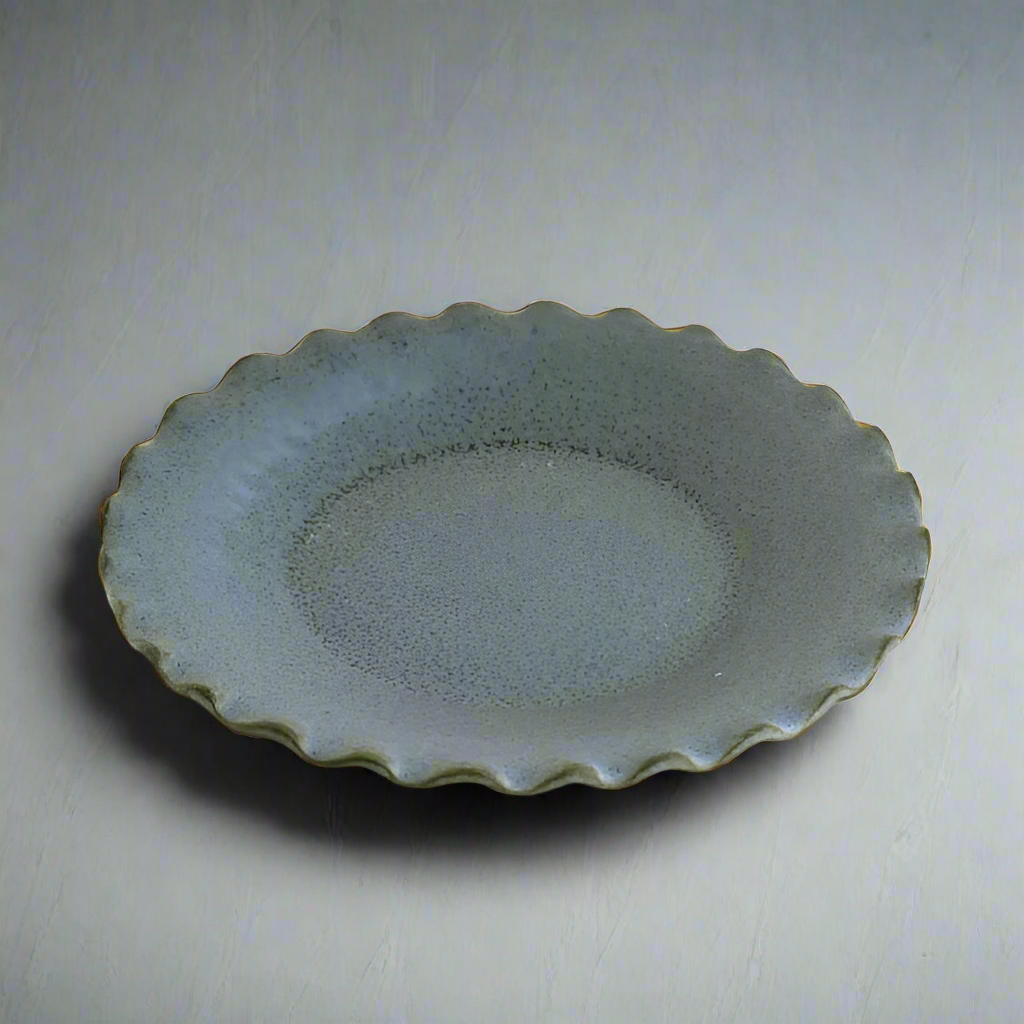 Tojiki Tonya Fuchiha Flat Plate - Small