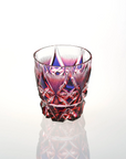Satsuma Kiriko Two-tone Crystal Whisky Glass - Cut 213 (Three Colours)