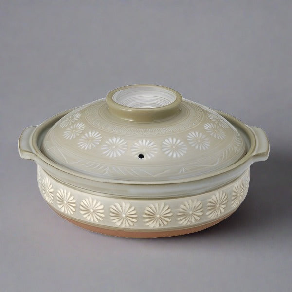 Ginpon Chrysanthemum Clay Pot