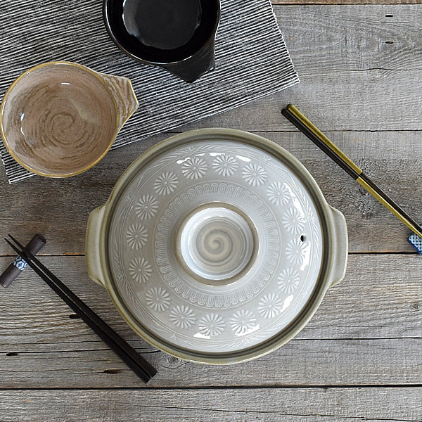 Ginpon Chrysanthemum Clay Pot