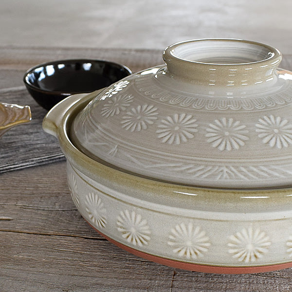Ginpon Chrysanthemum Clay Pot