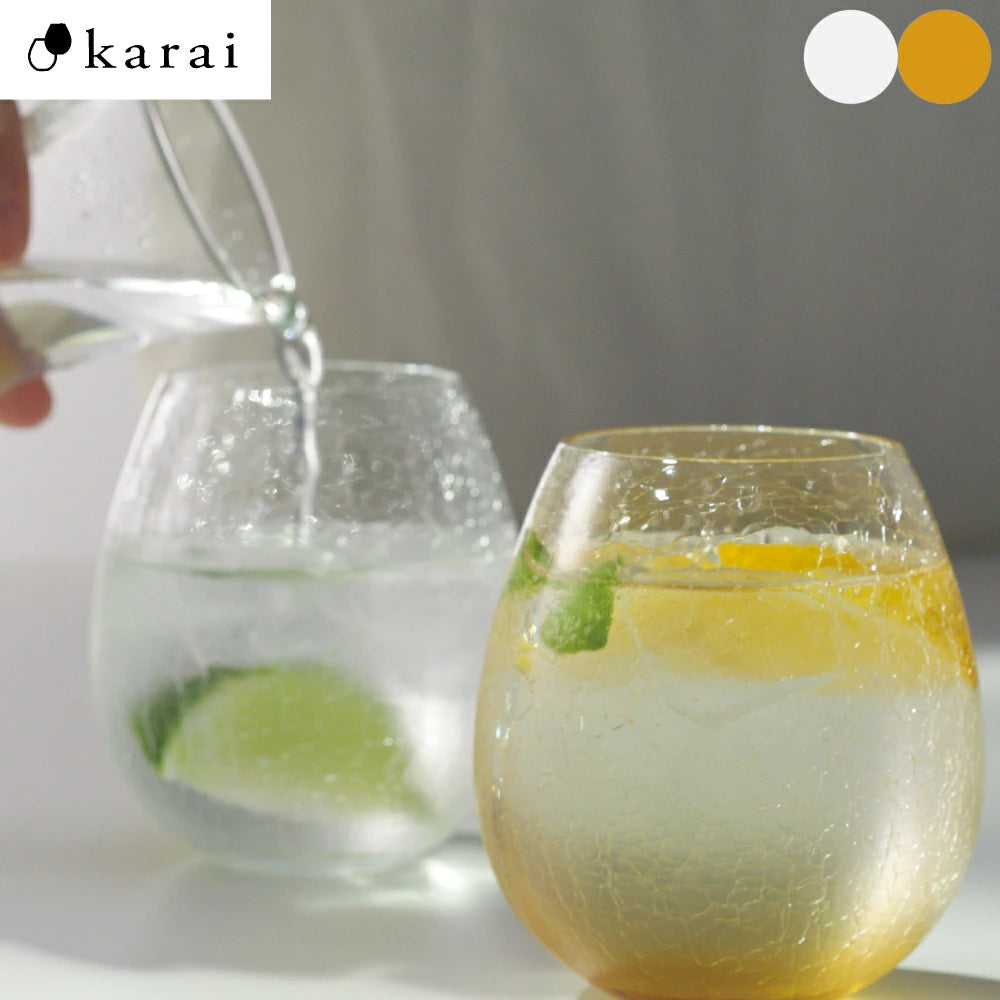 Hirota Karai Cracked Glass Cup 350ml