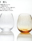 Hirota Karai Cracked Glass Cup Pair Set