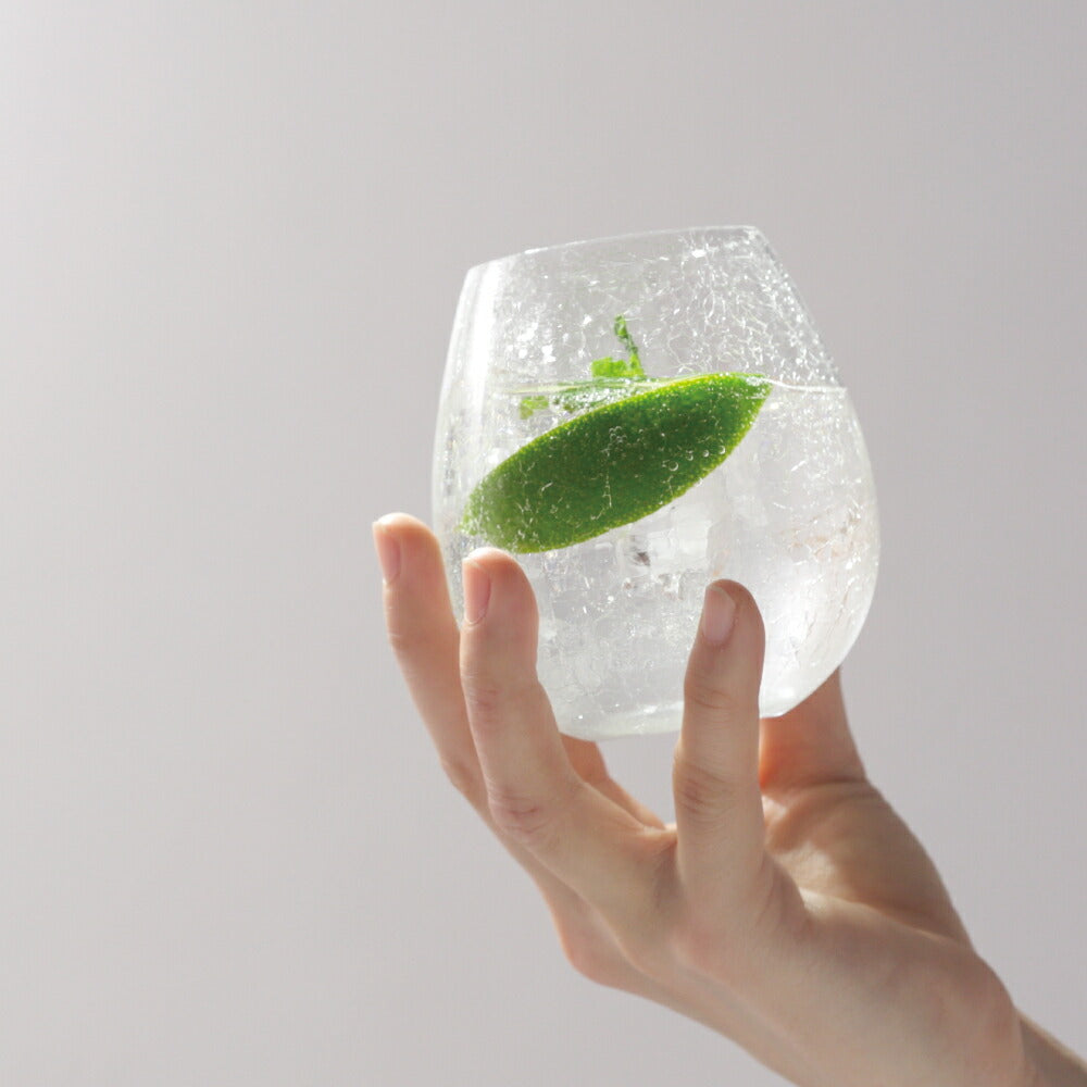 Hirota Karai Cracked Glass Cup 350ml