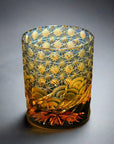 Yamada Glass Edo Kiriko Crystal Mini Whisky Glass - Sazanami 漣 (Two Colours)