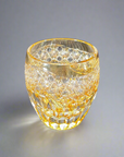 Toa Glass Edo Kiriko Whisky Glass by Satoshi Nabetani - Sunflower 向日葵 (Yellow)