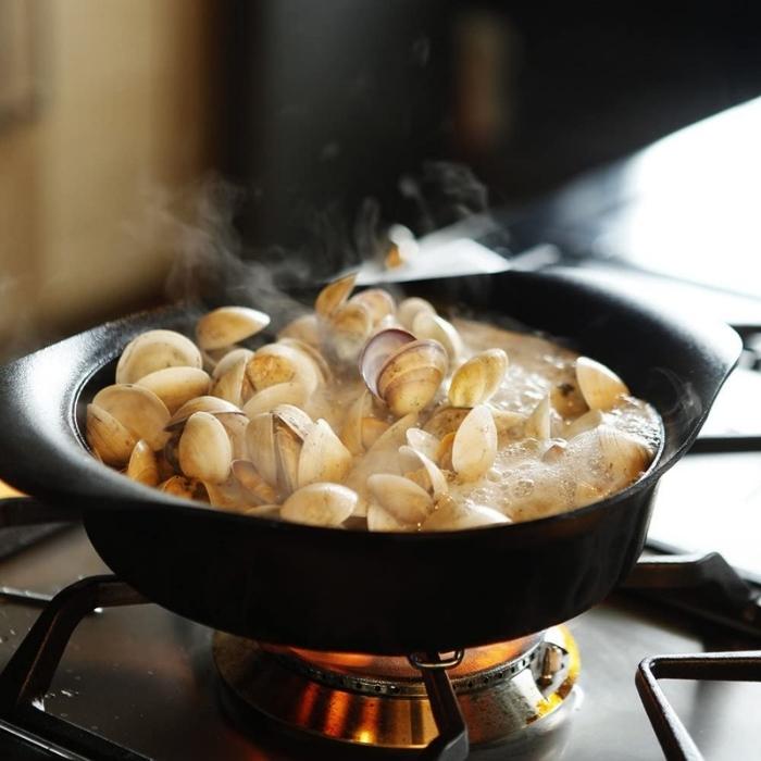 Yanagi Sori Nambu Tekki Cast Iron Shallow Casserole