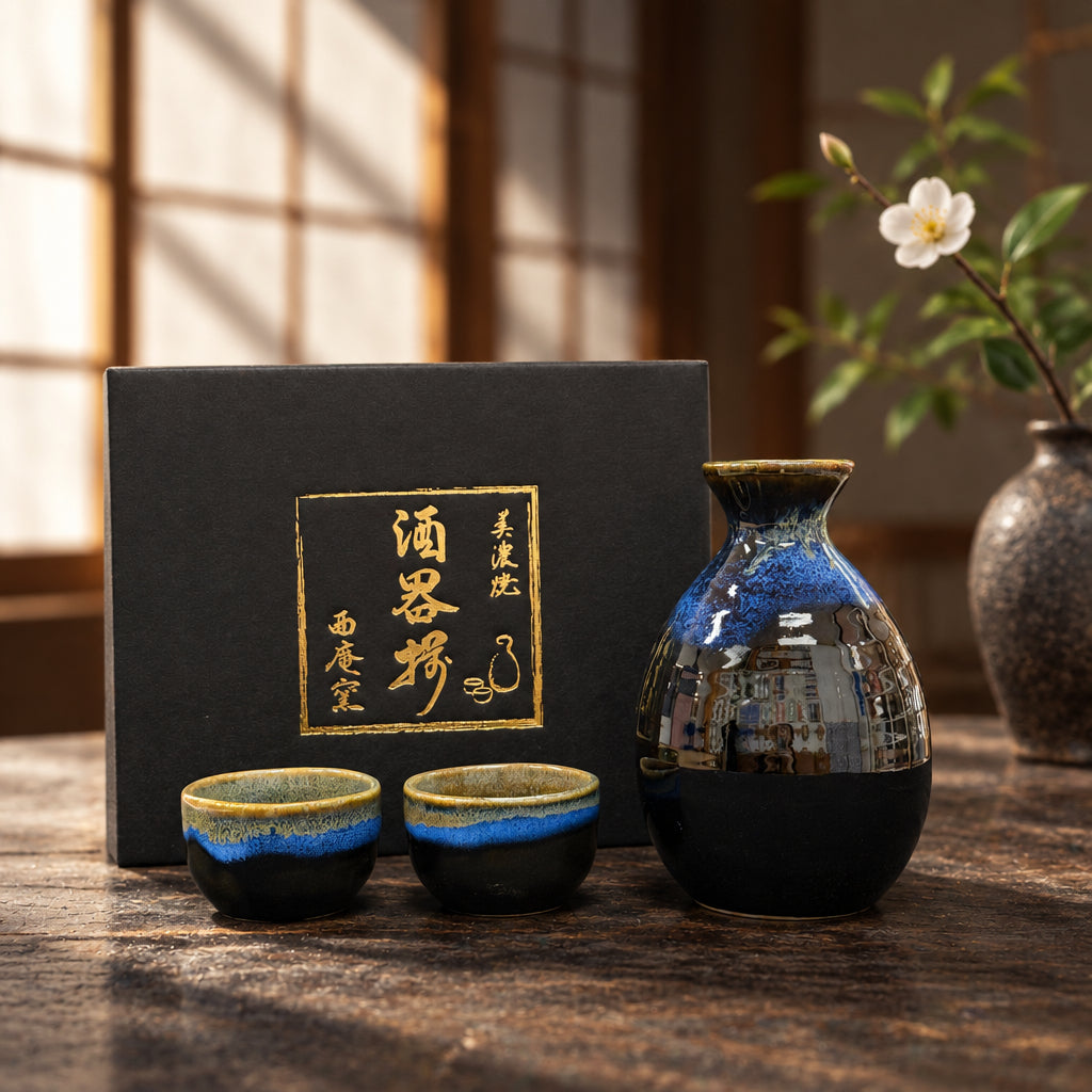Kurogama Sake Set