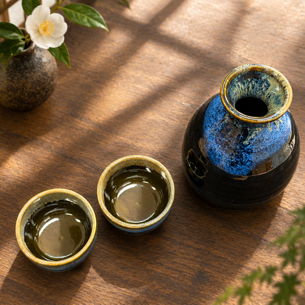 Kurogama Sake Set