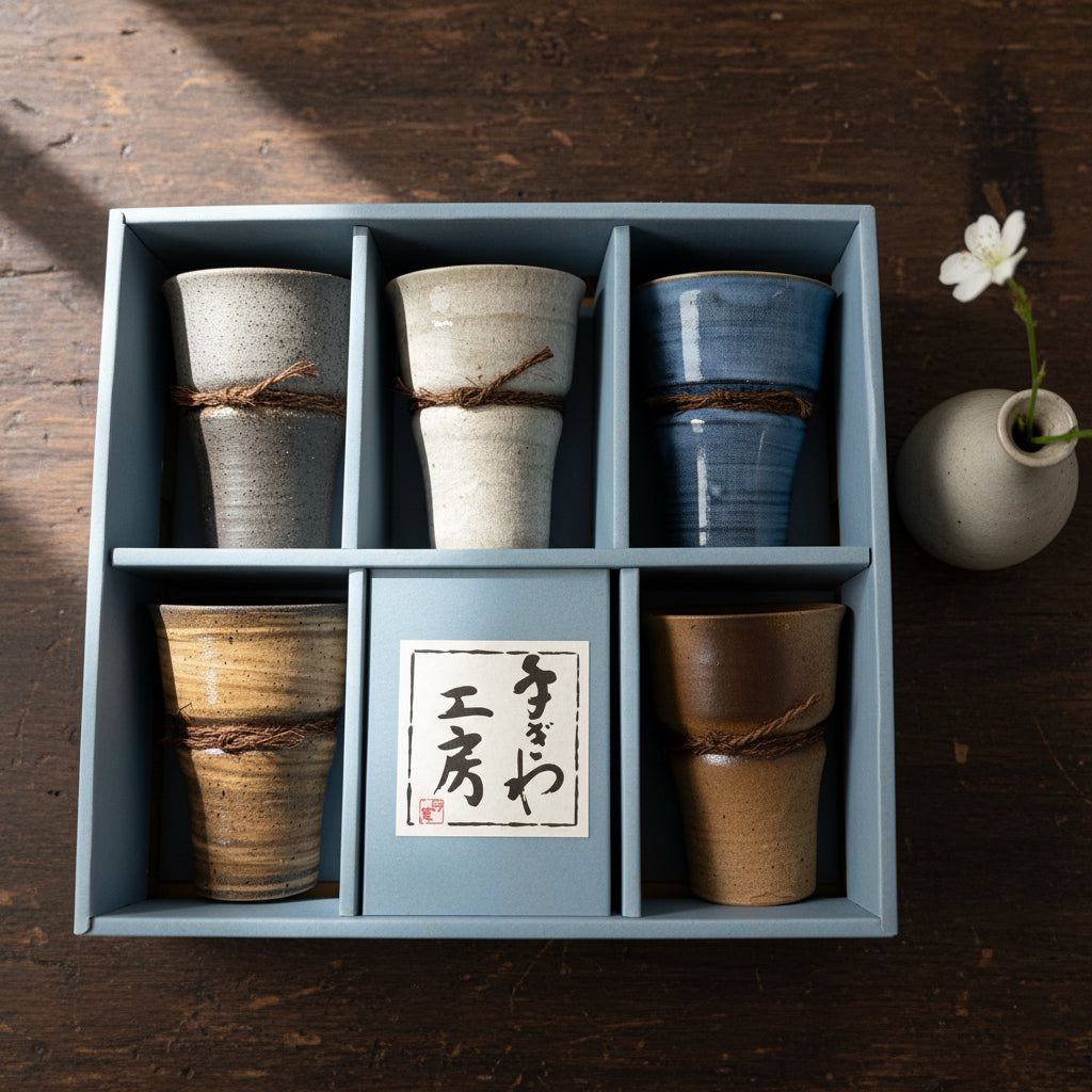Earth Stone Tall Cup Set of 5