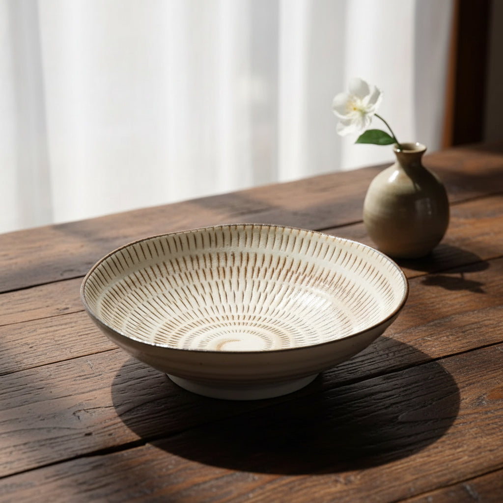 Hagi-ware Kanna Style Plate