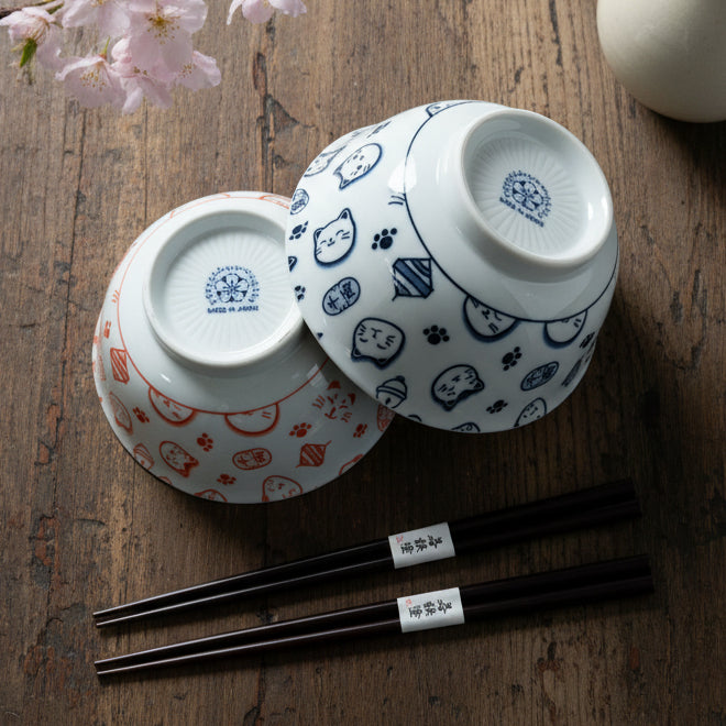 Cat Face Bowl Set of 2