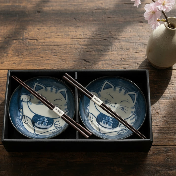 Sitting Cat Bowl Set of 2
