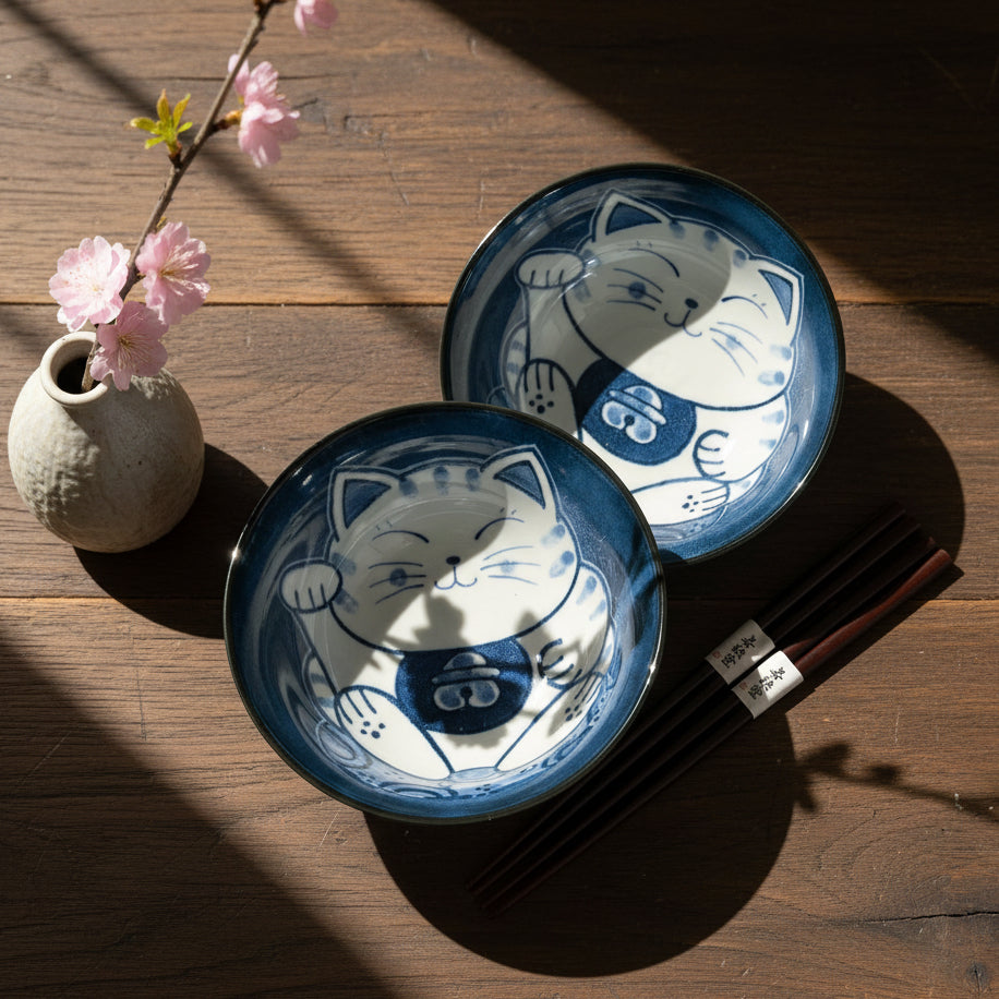 Sitting Cat Bowl Set of 2