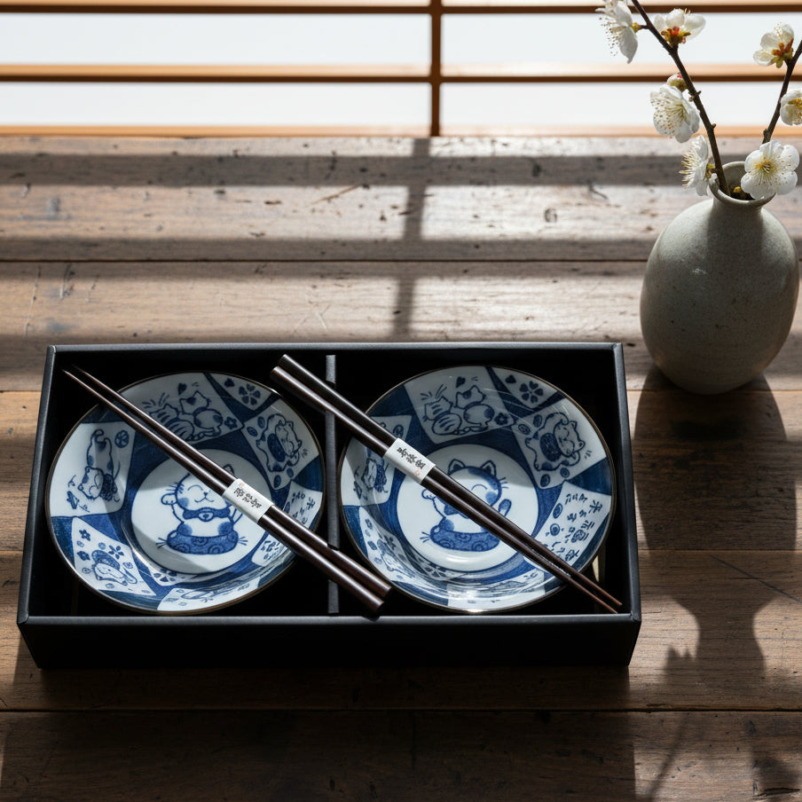 Nekomaruke Bowl Set of 2