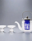 Hirota Edo Kiriko Sake Set - Blue