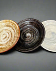 Mino-ware Roughly Carved Small Plate Set