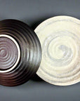 Mino-ware Roughly Carved Plate Set